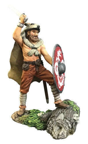 Augnarr, Viking Warrior Attacking Wearing Wolfskin No.1