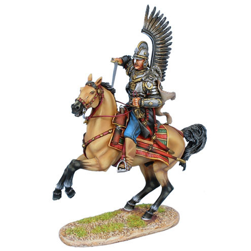 Polish Winged Hussar Attacking with Sword