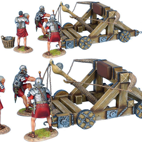 Roman Onager with 3 Crew - Red Tunics