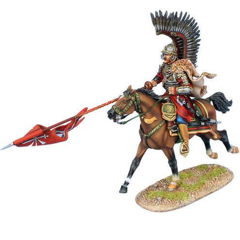 Polish Winged Hussar Charging with Lance