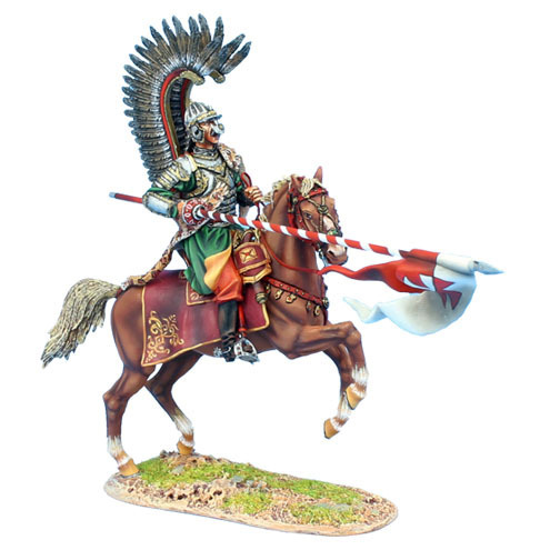 Polish Winged Hussar Charging with Lance