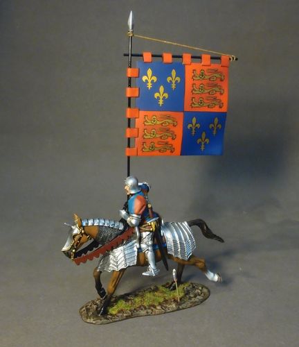 THE BATTLE OF BOSWORTH FIELD 1485, THE RETINUE OFKING RICHARD III, , MEN AT ARMS WITH HERALDIC BANNE