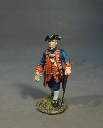 THE RAID ON ST. FRANCIS 1759, THE NEW JERSEY PROVINCIAL REGIMENT, OFFICER #1, (1 pc)