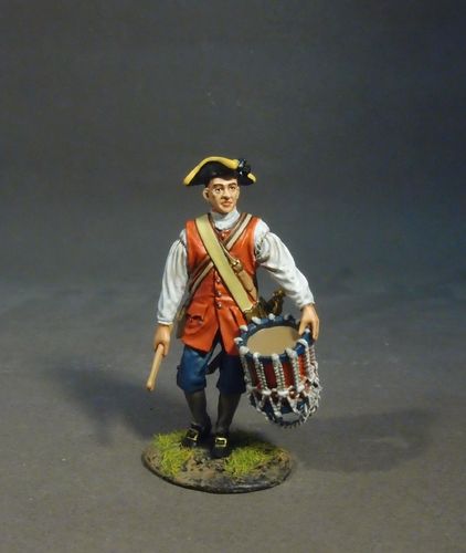 THE RAID ON ST. FRANCIS 1759, THE NEW JERSEY PROVINCIAL REGIMENT, DRUMMER #3,