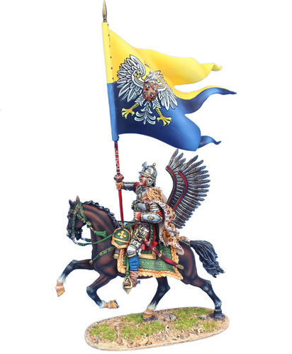 Polish Winged Hussar Prince Alexander Sobieski's Battle Flag at Vienna 1683