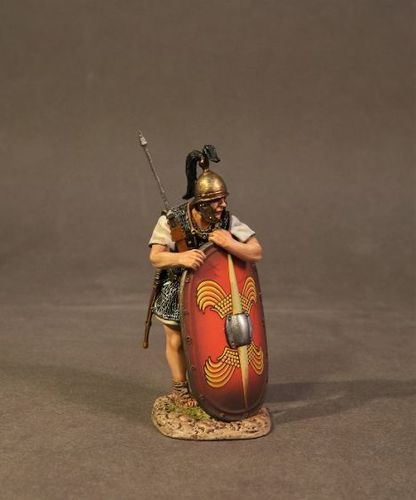 THE ROMAN ARMY OF THE LATE REPUBLIC, LEGIONNAIRE LEANING ON SCUTUM. (2 pcs)