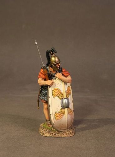 THE ROMAN ARMY OF THE LATE REPUBLIC, LEGIONNAIRE LEANING ON SCUTUM. (2 pcs)