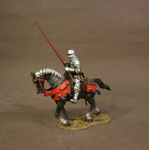 THE BATTLE OF BOSWORTH FIELD 1485, MOUNTED YORKIST KNIGHT, (4pcs)