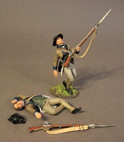 THE BATTLE OF SARATOGA 1777, CONTINENTAL ARMY, THE 2nd NEW YORK REGIMENT, 2 INFANTRY CASUALTIES. (4p