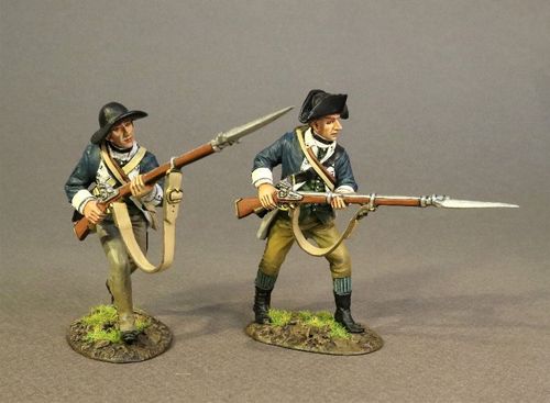 THE BATTLE OF SARATOGA 1777, CONTINENTAL ARMY, THE 2nd MASSACHUSSETTS REGIMENT, 2 INFANTRY ADVANCING