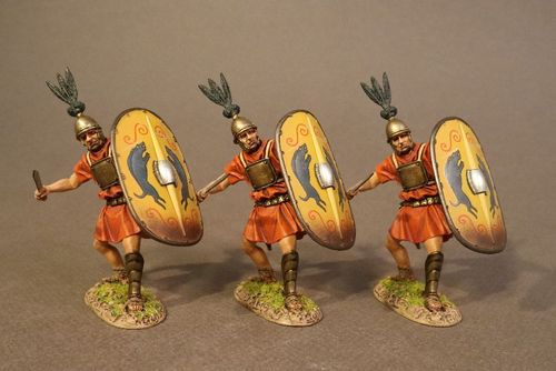 ARMIES AND ENEMIES OF ANCIENT ROME, THE ROMAN ARMY OF THE MID REPUBLIC, HASTATI. (3 pcs)