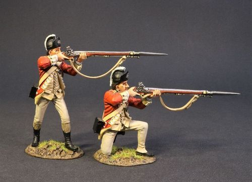 THE BATTLE OF SARATOGA 1777, THE ANGLO ALLIED ARMY, THE62nd REGIMENT OF FOOT, 2 LINE INFANTRY.(2pcs)