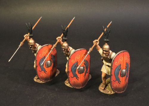 ARMIES AND ENEMIES OF ANCIENT ROME, THE ROMAN ARMY OF THE MID REPUBLIC, HASTATI. (3 pc)