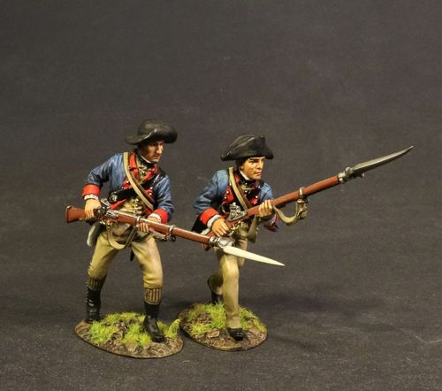 THE BATTLE OF SARATOGA 1777, CONTINENTAL ARMY, THE 2nd NEW HAMPSHIRE REGIMENT, 2 LINE INFANTRY ADV.