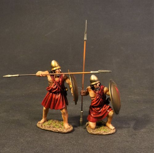 THE PELOPONNESIAN WAR 431-404BC, THE SPARTAN ARMY, SPARTAN WARRIORS (2 pcs)