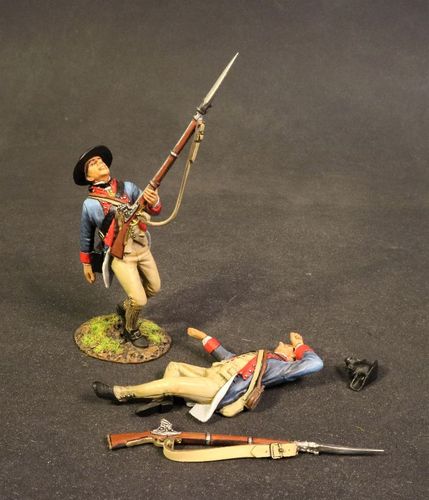 THE BATTLE OF SARATOGA 1777, CONTINENTAL ARMY, THE 2nd NEW HAMPSHIRE REGIMENT, 2 WOUNDED LINE INF.
