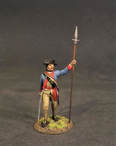 CONTINENTAL ARMY, THE 2nd NEW HAMPSHIRE REGIMENT, INFANTRY OFFICER. (2pcs)