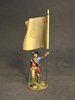 CONTINENTAL ARMY, THE 2nd NEW HAMPSHIRE REGIMENT, INFANTRY OFFICER WITH FLAG. (2pcs)