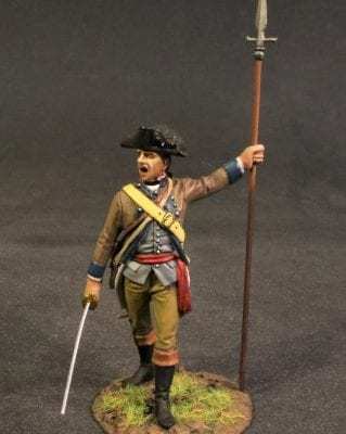 THE BATTLE OF SARATOGA 1777, CONTINENTAL ARMY, THE 2nd NEW YORK REGIMENT, INFANTRY OFFICER. (2pcs)