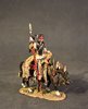 THE FUR TRADE, THE CROW, CROW WARRIOR SITTING ON HORSE. (2 pcs)
