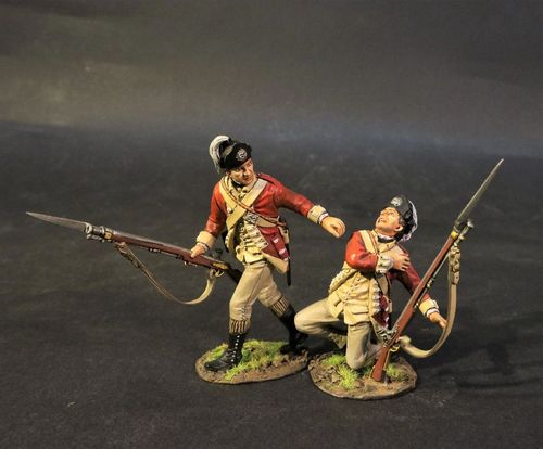 THE BATTLE OF SARATOGA 1777, THE ANGLO ALLIED ARMY, THE 62nd REGIMENT OF FOOT, 2 INFANTRY WOUNDED.