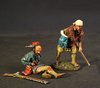 THE BATTLE OF ORISKANY, August 6th 1777, THE ONEIDA, 2 WOUNDED ONEIDA. (3 pcs)