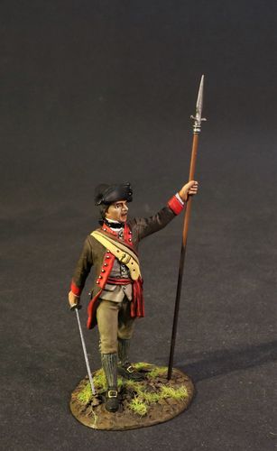 CONTINENTAL ARMY, THE 12th MASSACHUSETTS REGIMENT, INFANTRY OFFICER. (2pcs)