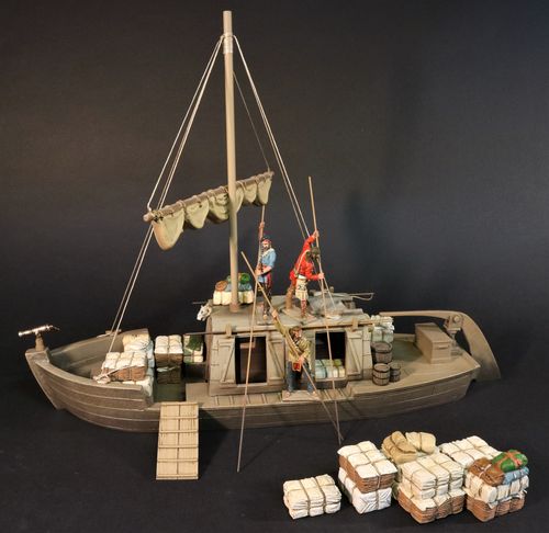 THE FUR TRADE, THE ROCKY MOUNTAIN RENDEZVOUS, RIVER KEEL BOAT. (30 pcs)