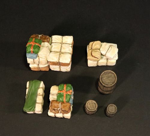 THE FUR TRADE, THE ROCKY MOUNTAIN RENDEZVOUS, BAGGAGE 1. (7 pcs)