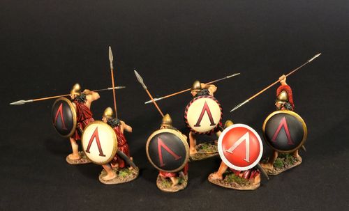 ARMIES AND ENEMIES OF ANCIENT GREECE AND MACEDONIA, SPARTANS. (6pcs)