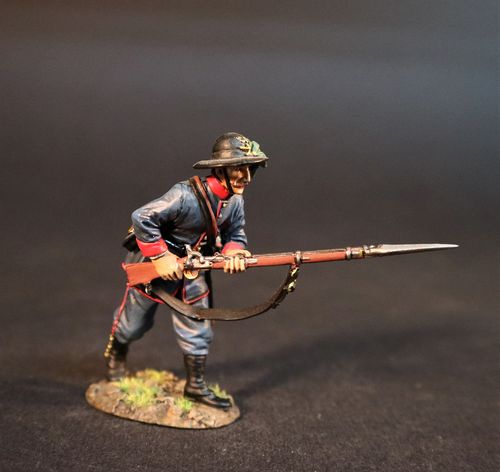 THE 39th NEW YORK VOLUNTEER INFANTRY REGIMENT INFANTRY ADVANCING. (1 pc)