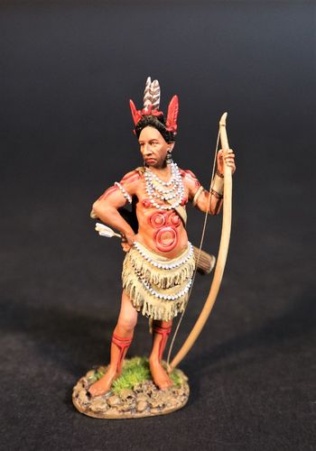 THE CONQUEST OF AMERICA, THE POWHATAN POWHATAN WARRIOR. (1 pc)