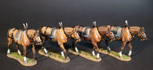 THE EIGHTEENTH CENTURY COLLECTION, 2 HORSES. (2 pcs)