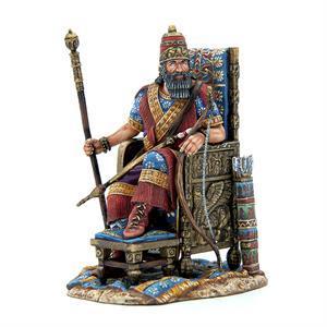 Assyrischer König auf Thron