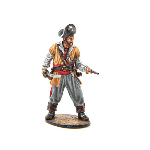 Pirat mit Entermesser und Steinschlosspistole
