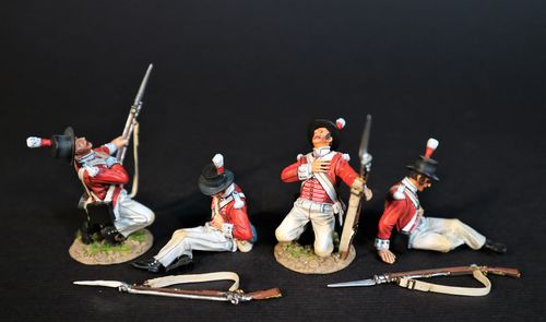 THE 74th (HIGHLAND) REGIMENT OF FOOT 4 LINE INFANTRY. (4 pcs)