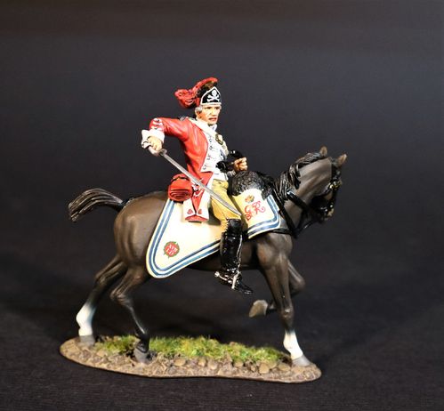 THE BRITISH ARMY, THE 17th LIGHT DRAGOONS. OFFICER. (2 pcs)
