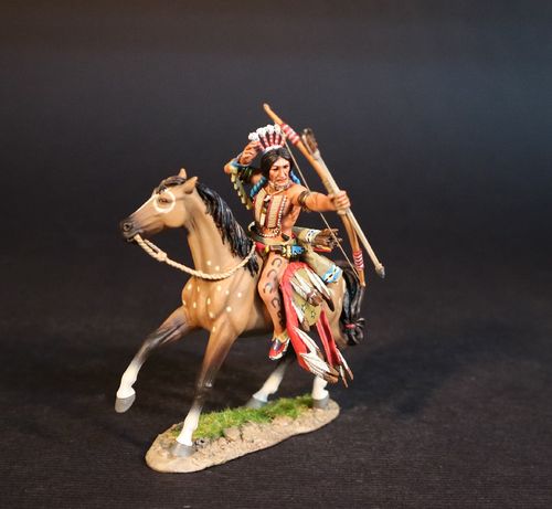 THE BATTLE WHERE THE GIRL SAVED HER BROTHER, 17th JUNE 1876, SIOUX WARRIOR. (2 pcs)