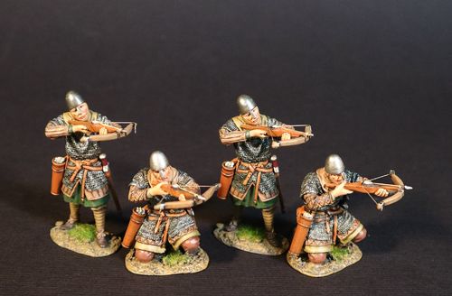 THE NORMAN ARMY, NORMAN CROSSBOW. (4 pcs)