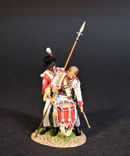 THE 74th (HIGHLAND) REGIMENT OF FOOT SERGEANT AND WOUNDED DRUMMER. (2 pcs)