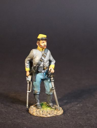 THE ARMY OF NORTHERN VIRGINIA, CAVALRY DIVISION, DISMOUNTED CONFEDERATE CAVALRYMAN. (1 pc)