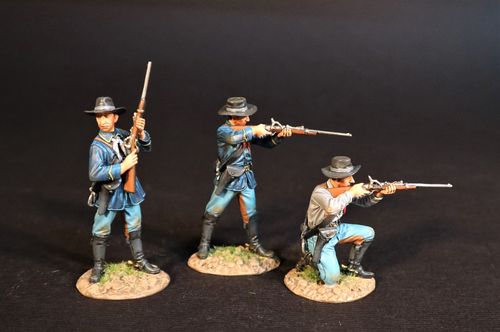 THE BATTLE OF THE ROSEBUD, 17th JUNE 1876, UNITED STATES CAVALRY. (3 pcs)