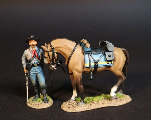 THE BATTLE OF THE ROSEBUD, 17th JUNE 1876, UNITED STATES CAVALRY. (2 pc)