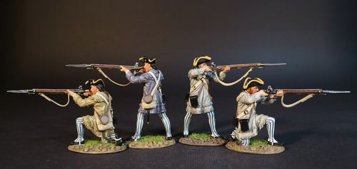 AMERICAN CONTINENTAL LINE INFANTRY, THE DELAWARE COMPANY (4 pcs)