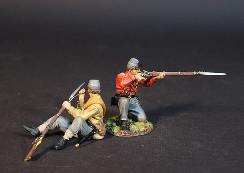 THE ARMY OF THE SHENANDOAH, FIRST BRIGADE, 4th VIRGINIA REGIMENT, 2 INFANTRY. (2 pcs)