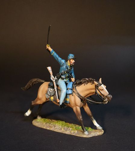 THE BATTLE OF BRANDY STATION, JUNE 9th, 1863, CAVALRY CORPS, 2nd US CAVALRY REGIMENT. (2 pcs)