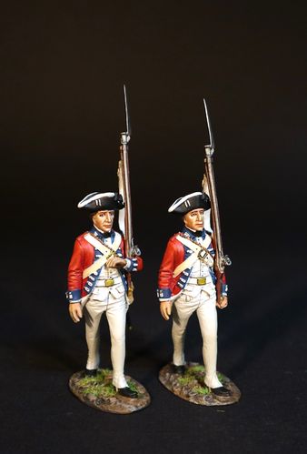THE BATTLE OF COWPENS, JANUARY 17th 1781, 7th REGIMENT OF FOOT (ROYAL FUSILIERS.) (2 pcs)